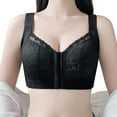 thumbnail image 1 of XIYON Women's Bra Ladies Lace Front Closure Bra Comfortable Wireless Support Seamless Underwear For Daily Wear And Relaxation Everyday Bras, 1 of 5