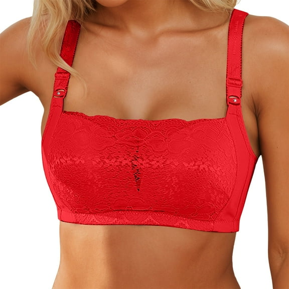XIYON Women's Bra Seamless Bras For Female Plus Size Lace Bralette With No Underwire Supportive And Sexy Design Lightweight Shaping Bra For Everyday Use Breathable