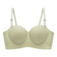 thumbnail image 1 of XIYON Women's Bra Women's Strapless Soft Bralette Wireless Half Cup Design For Comfort For Everyday Wear Breathable, 1 of 8