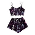 thumbnail image 1 of XIYON Women's Pajama Sets Womens Halloween Funny Printed Camisole Pajama Set Soft Lounge Sleepwear Ladies Sleepwear, 1 of 4