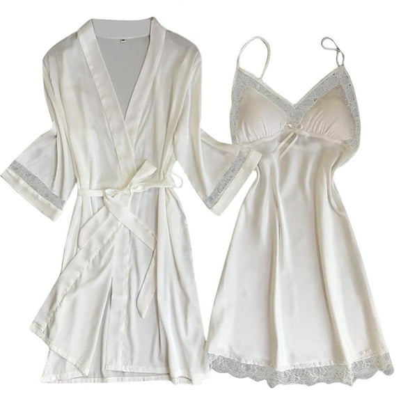 XIYON Women's Pajama Sets Womens Pajamas Silk Home Clothing Two Piece Set Fashionable And Comfortable Lace Lace Pajama Set Ladies Sleepwear