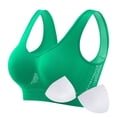 thumbnail image 1 of XIYON Women's Plus Size Proof Running Fitness Yoga Vest Thin Padded No Wire Push Up Breathable Sports Bra, 1 of 5