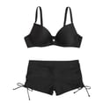 thumbnail image 1 of XIYON Womens Bikini Sets Color Swimwear Swimsuit Set Push Up Beachwear Padded Women Bikini Multi Swimwears Tankinis Set Swimwears Tankinis Set Ladies Swimwear Classic, 1 of 7