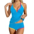 thumbnail image 1 of XIYON Womens Bikini Sets Fluorescent Color Tankini Swimsuit Two Piece Bikini With Strappy Top And High Waisted Bottoms For Beach Swimming Beach Vacation 2026 Classic, 1 of 5