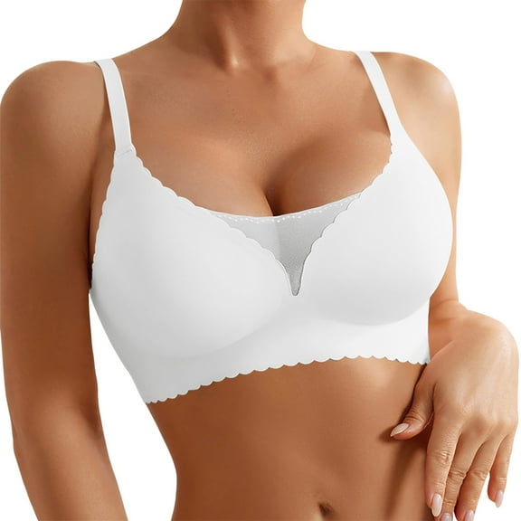 XIYON Womens Bras Breathable Women's Sports Bra Seamless Underwire Design With Mesh Insets For Comfort Ideal For Active And Everyday Wear Comfy Bra