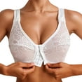 thumbnail image 1 of XIYON Womens Bras Comfortable Breathable Front Closure Bra For Everyday Wear Adjustable Straps With Lace Design Versatile For All Seasons Classic, 1 of 5