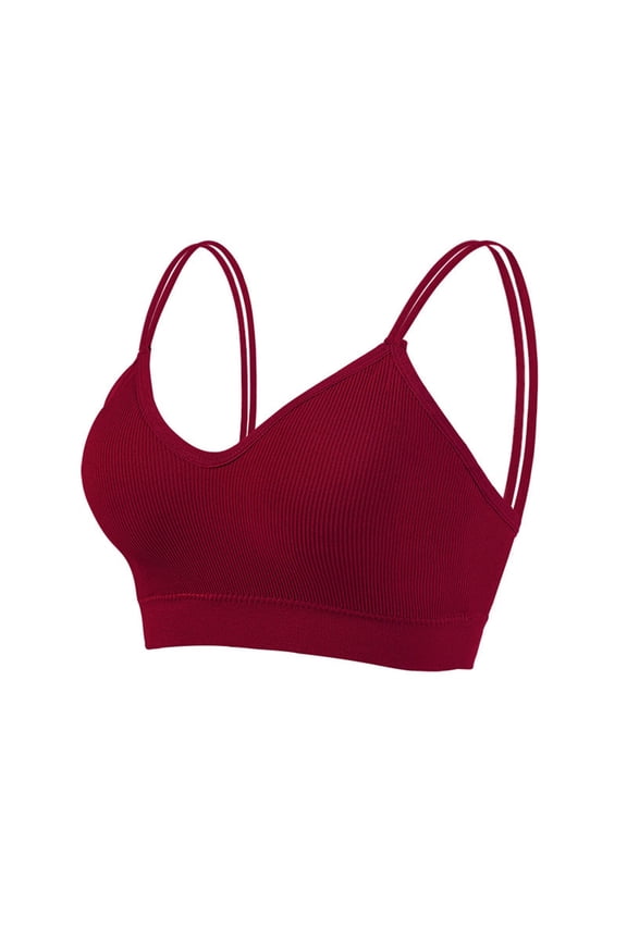 Womens Bras Ladies Double Shoulder Straps Off The Shoulder Straps Breast Wraps Sports Straps Breast Pads Underwear Bras Classic