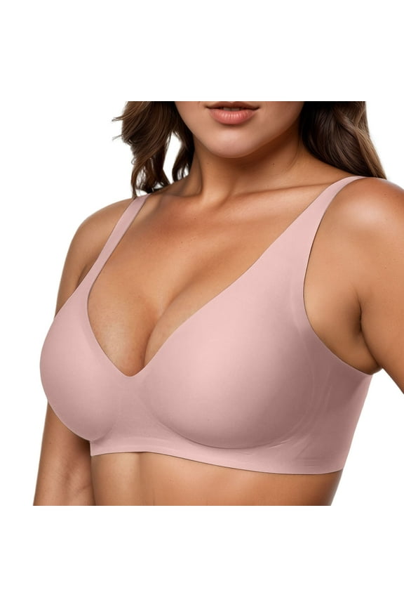 Womens Bras Ladies Seamless Rip Comfortable Full Cup Bra Stock On Full Coverage Push Up Bra Comfort