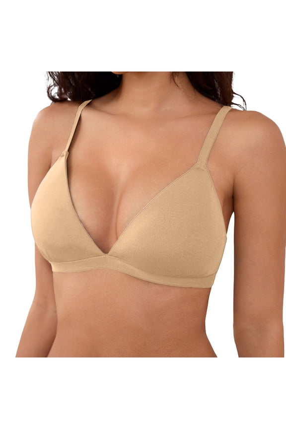 Womens Bras Wireless Triangle Bralette Unlined Seamless Bras No Underwire Comfortable Unpadded Everyday Comfy Bra
