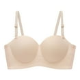 thumbnail image 1 of XIYON Womens Bras Women's Strapless Soft Bralette Wireless Half Cup Design For Comfort For Everyday Wear Comfort, 1 of 8