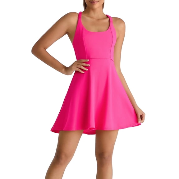 XIYON Womens Dresses Grid Pattern Dress For Casual Everyday Dress With Easy Fit And Lightweight Fabric Dress