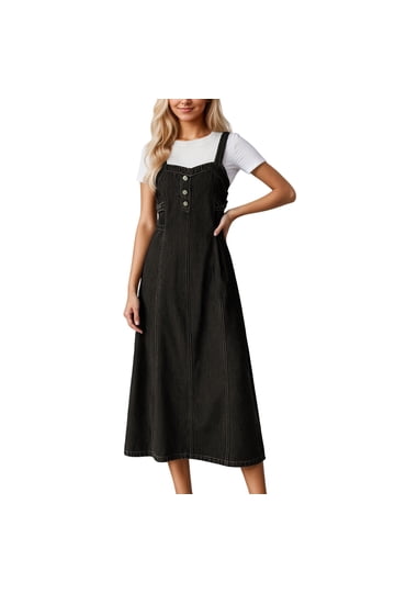 white christmas dresses Judy Blue Denim Overall Dress Small