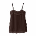 thumbnail image 1 of XIYON Womens Summer Tops Women's Lace Trim Fitted Tank Top Camisole For Fashion Forward Style Beach Vacation Clothes, 1 of 5