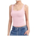 thumbnail image 1 of XIYON Womens Tank Tops Square Neck Sleeveless Tank Top Double Lined Basic Tops Outdoor Tops Lightweight, 1 of 3
