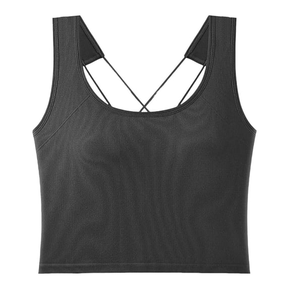 XIYON Womens Tank Tops With Built In Bra Short Top Summer Basic Shirt Tank Tops For Women Going Out Clothes 2026