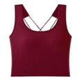 thumbnail image 1 of XIYON Womens Tank Tops With Built In Bra Short Top Summer Basic Shirt Tank Tops For Women Going Out Tops, 1 of 4