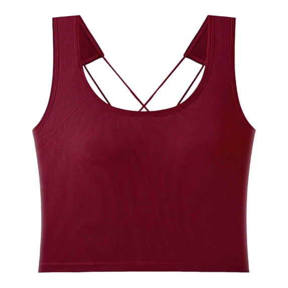 XIYON Womens Tank Tops With Built In Bra Short Top Summer Basic Shirt Tank Tops For Women Going Out Tops