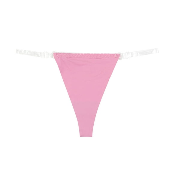 XIYON Womens Underwear Ice Silk Seamless Transparent Thin Belt Underwear Low Waist Breathable Comfortable Underwear