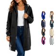 thumbnail image 1 of XIYON Womens Zip Up Hoodies Cozy Loose Hoodie Relaxed Fit Plush Winter Warm Hooded Sweatshirt With Big Pockets Casual Classic Everyday Wear, 1 of 5
