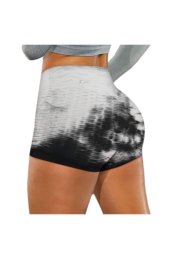 Workout Shorts For Women Tie-Dye Pockets Biker Yoga Stretch Shorts Womens Running Fitness d Pants Running Shorts For Women
