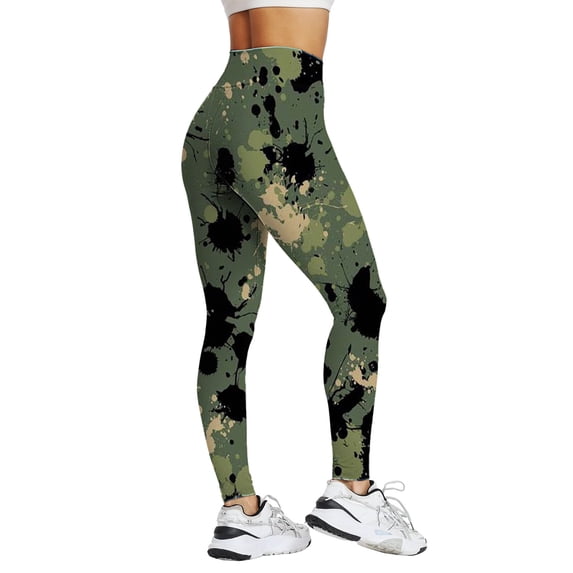 XIYON Yoga Pants Women Printed High Waisted Pants For Womens Tights Compression Yoga Running Fitness Soft Yoga Leggings