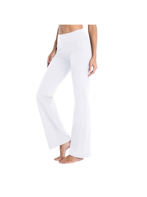 Yoga Pants Women With Pockets Flared High Waisted Workout Pants For Women Work Pants Dress Pants Soft Comfortable