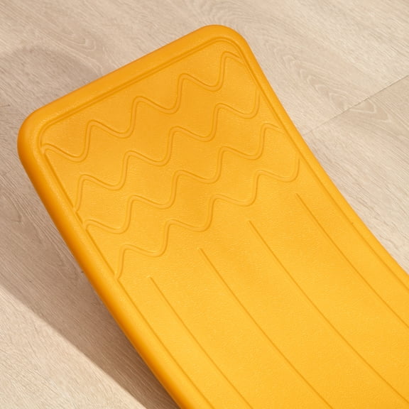 XIZE 32-Inch Balance Board with Curvy Rocker Design, Wobble Board Toy for family Ages 3-6, Orange
