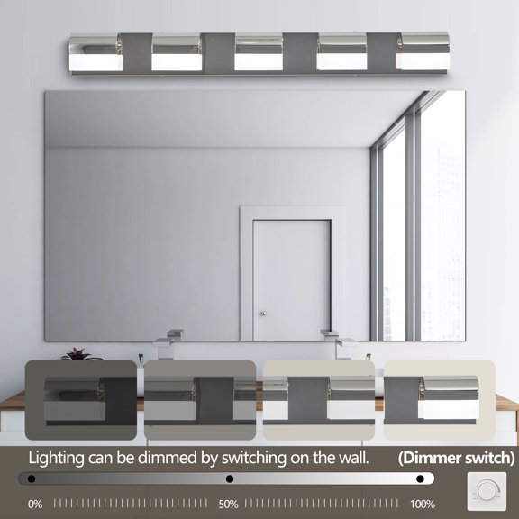XIZE Bathroom Vanity Light with 5 Lights, for Mirror