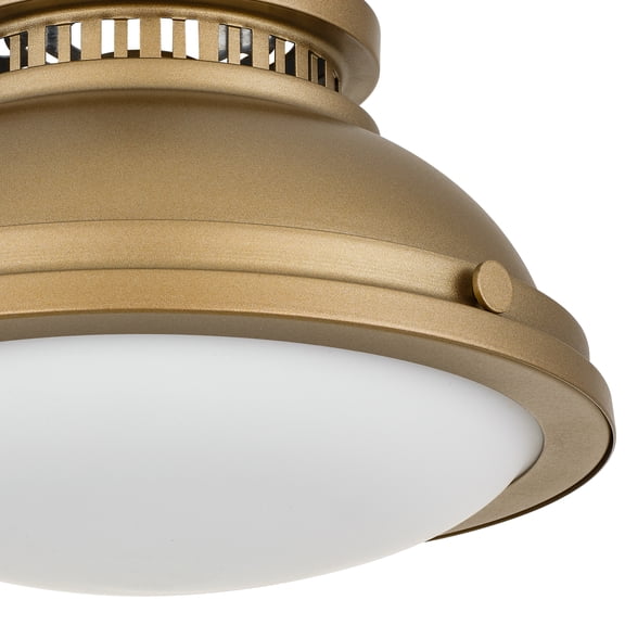 XIZE Flush Mount with 1 Light, 11" L, Polished Brass