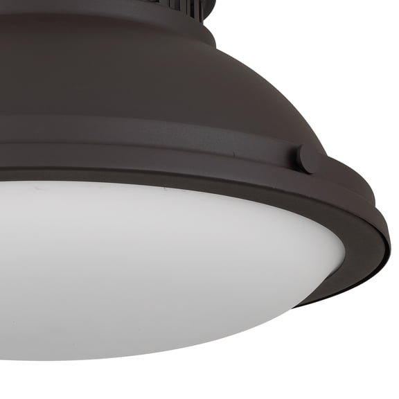 XIZE Flush Mount with 2 Lights, 14" L, Dark Bronze