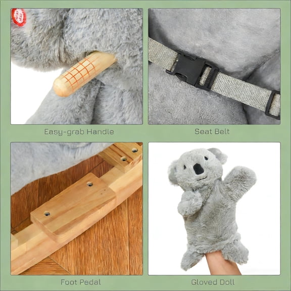 XIZE Koala-Shaped Rocker Toy, Rocking Koala for family