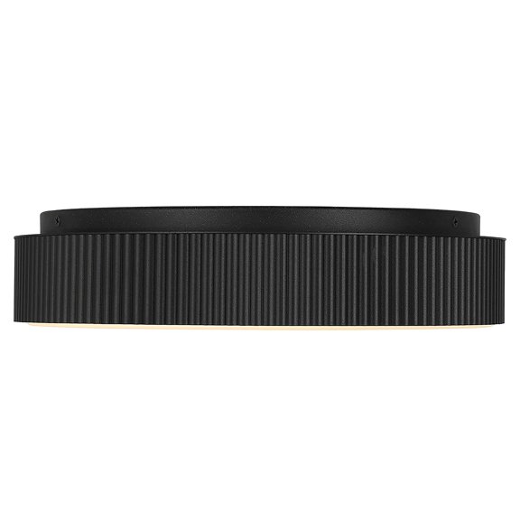 XIZE LED Flush Mount Ceiling Light, 13" L, Black