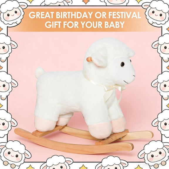 XIZE Lamb Soft Rocking Chair Toy, Rocker for family