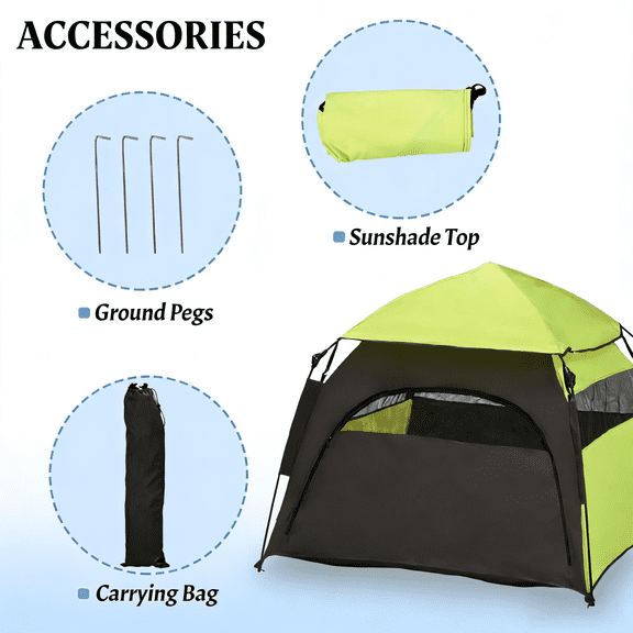 XIZE Portable Pet Camping Tent,Pop Up Dog Tent