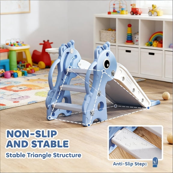 XIZE Freestanding Slide for family, Outdoor Playground Equipment