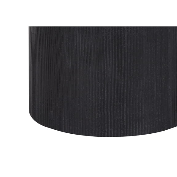 XIZE Table Lamp, 24" H, Black Concrete, Cream Shade, Modern Style