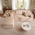 thumbnail image 1 of XIZZI 108" L-Shape Modular Sectional Sofa, Oversize Cloud Boneless Couch with Deep Seat for Living Room, Ultra-Dense Foam Filling, No Assembly Required, Left Chaise, Beige, 1 of 9