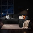 thumbnail image 1 of XIZZI 99.2" Modular Sectional Sofa, No Assembly, Luxe Cloud Boneless Couch with Starry Sparkle Velvet Fabric, High Density Foam & Pocket Springs, Right Chaise, Gray - Shimmer Fabric, 1 of 12