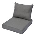 thumbnail image 1 of XIZZI Outdoor Patio Seat and Back Cushion Set 2-Piece Replacement Chair Seat Cushion,Dark Grey, 1 of 6