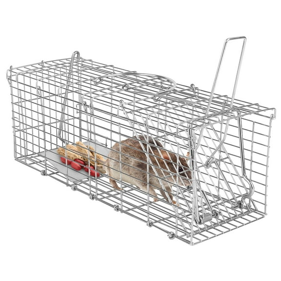XIlee Live Animal Traps,Humane Animal Trap for Stray Cats,Collapsible with Humane Trap Release Door for Rats, Squirrels, Rabbits, Moles and Other Small Live Animals.