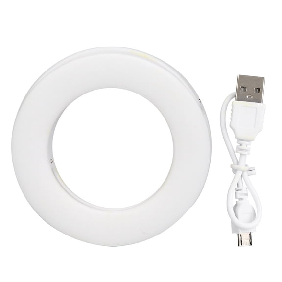 XJ-19 Portable Rechargeable 40 LED Camera Selfie Ring Fill Light 3200K-6500K for Mobile Phone Makeup Live Concert