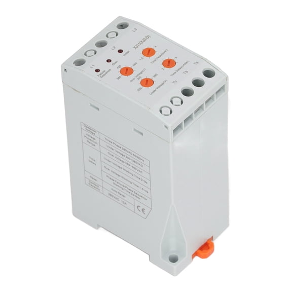 XJ11 3 Phase Failure and Phase Sequence Monitoring Relay Over and Under Voltage Protection Device AC380V Motor Phase Protector, 11.41 x 7.87 x 5.91 Inches / 29.0 x 20.0 x 15.0 cm