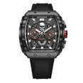 thumbnail image 1 of XJC Quartz Watch Skull Teenager Silicone Waterproof Casual Multifunctional Watch Watch, 1 of 28