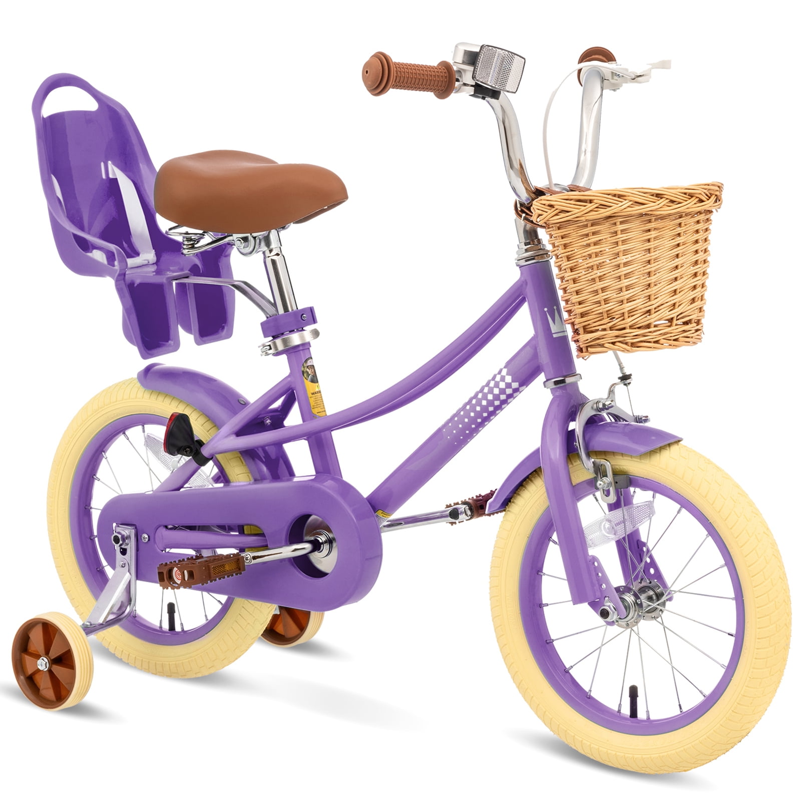 XJD Girls Bike for 2 7 Years Old Toddlers and Kids 12 14 16 Inch Kids Bike with Basket and Bell Training Wheels 16 Inch Kid s Bicycle with Kickstand Adjustable Seat Handlebar Height Walmart Business S...