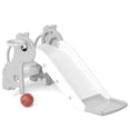 thumbnail image 1 of XJD 3 in 1 Toddler Slide, Baby Slide Climber Playset with Basketball Hoop and Ball, Indoor and Outdoor Playground for Kids (Grey), 1 of 12