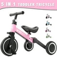 XJD 5 in 1 Toddler Bike for 14 Years Old Boy Girl Tricycles for
