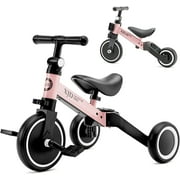 XJD 5 in 1 Toddler Bike for 1-4 Years Old Boy Girl Tricycles for Toddlers Kids Trikes for Balance Training Baby Bike Infant Trike