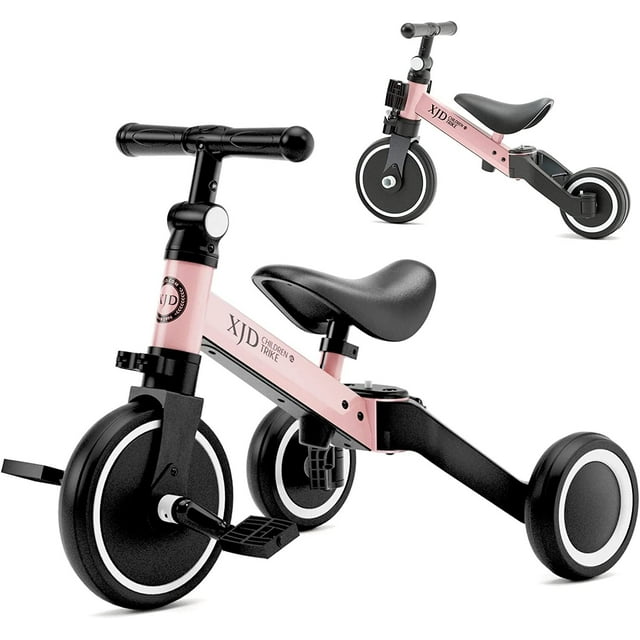 XJD 5 in 1 Toddler Bike for 14 Years Old Boy Girl Tricycles for