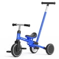 thumbnail image 1 of XJD Toddler Bike with Push Handle – 7-in-1 Convertible Kids Tricycle, Durable Ride-On with Comfortable Seat & Backrest, Ages 1-5, Blue, 1 of 11