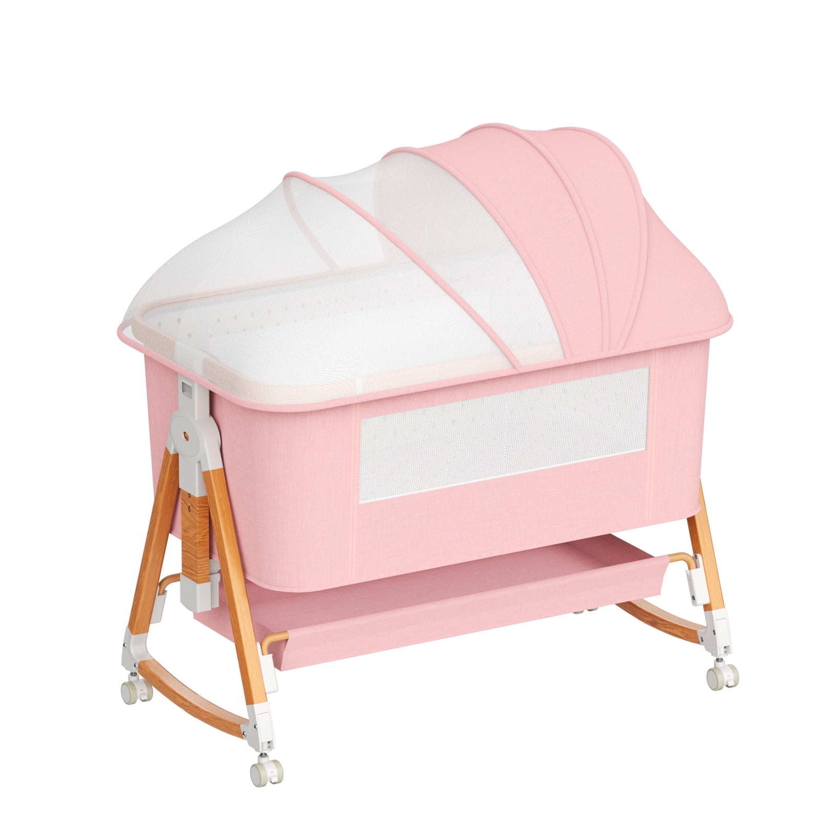 XJD 3 in 1 Baby Bassinet Bedside Sleeper, Height Adjustable XJD 3 in 1 Baby Bassinet Bedside Sleeper, Height Adjustable